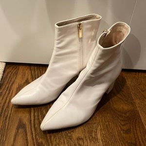 Raye white booties size 7